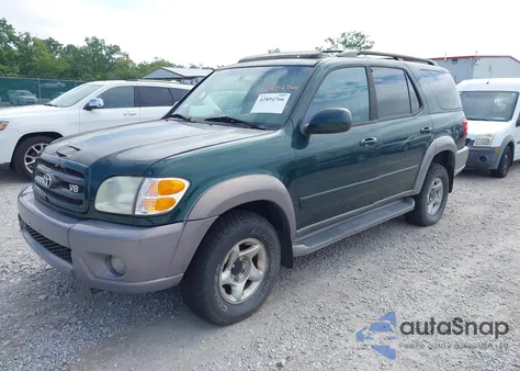 2002 Toyota Sequoia Sr5 V8 z USA, uszkodzony, nr VIN 5TDBT44A12S087496